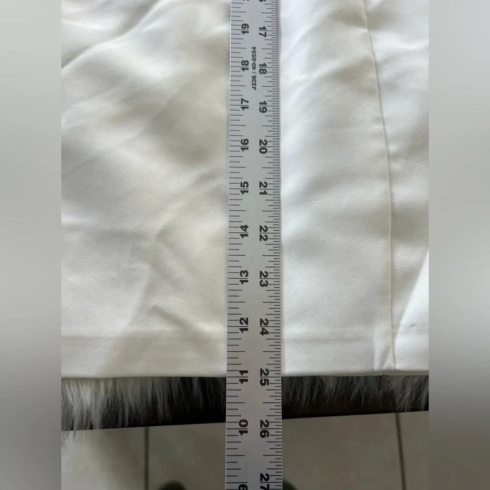 Amanda Uprichard Tia Puff Sleeve Mini Dress in White Women's Size small Bridal - Picture 6 of 10